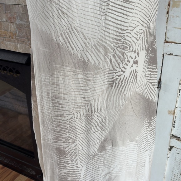 Max Mara sleeveless lined sheath dress cream with black and brown flowers - Picture 11 of 16